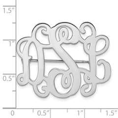 14KW Monogram Pin