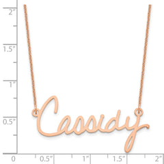 14k Rose Gold Signature Necklace