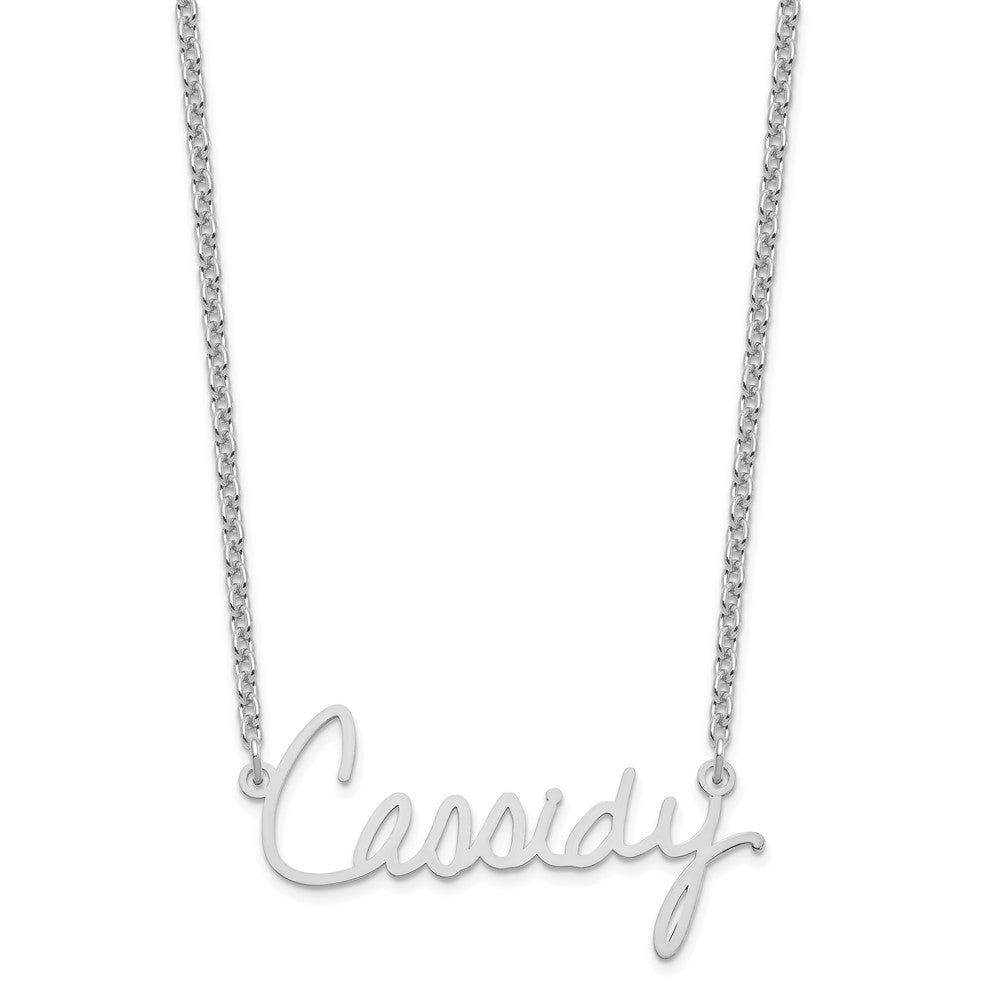 14k White Gold Signature Necklace