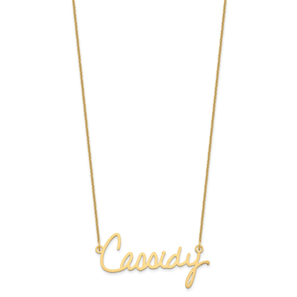 14k Yellow Gold Signature Necklace