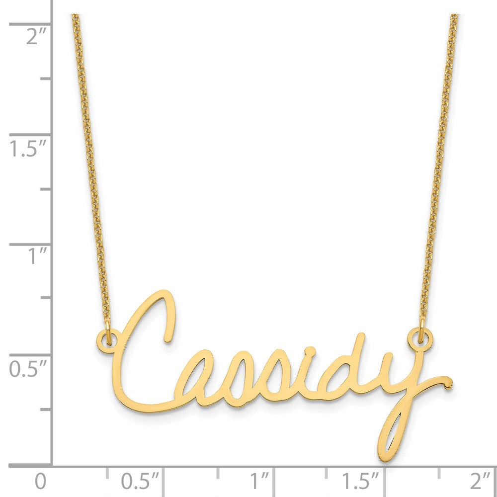 14k Yellow Gold Signature Necklace