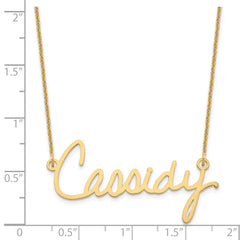 14k Yellow Gold Signature Necklace