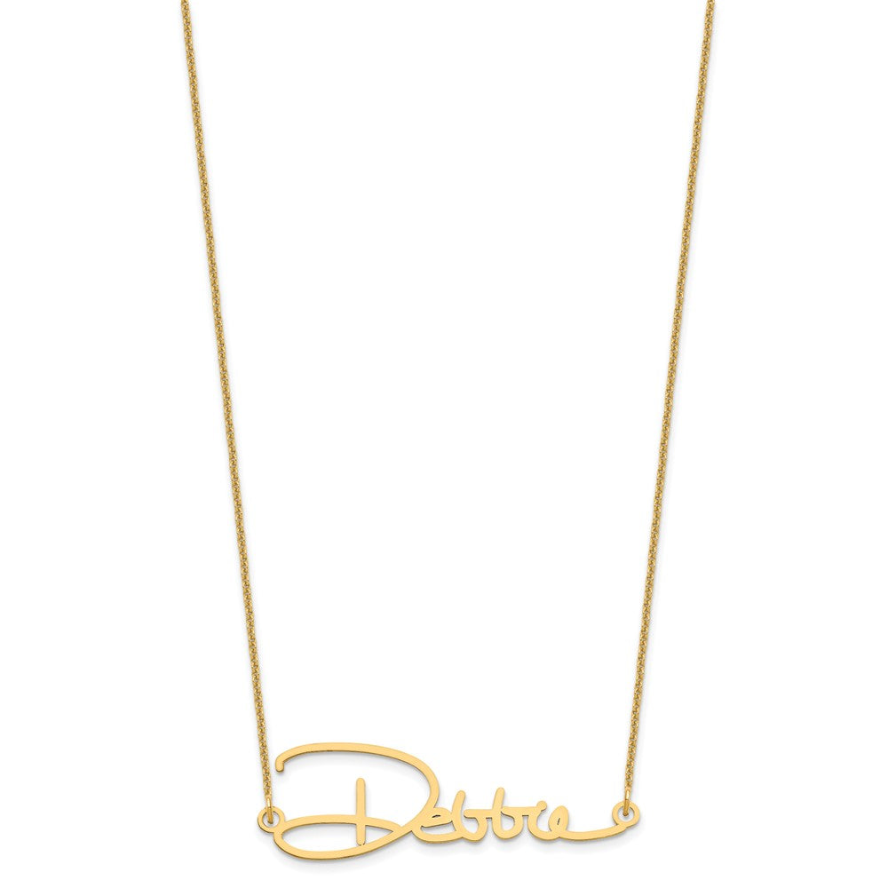 14k Yellow Gold Signature Necklace