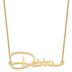 14k Yellow Gold Signature Necklace