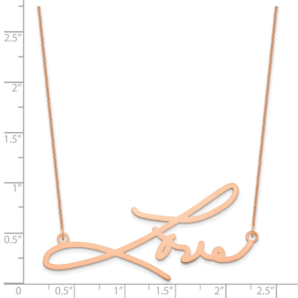 14k Rose Gold Signature Necklace