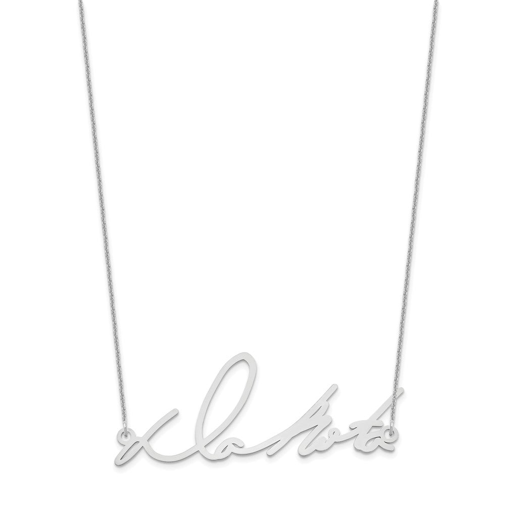 14k White Gold Signature Necklace