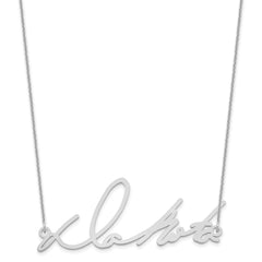 14k White Gold Signature Necklace