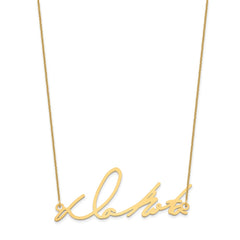 14k Yellow Gold Signature Necklace