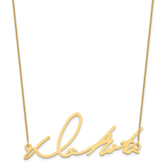 14k Yellow Gold Signature Necklace