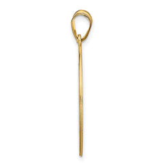 10k Yellow Gold Round Family Monogram Pendant
