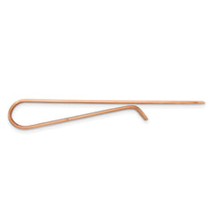 14k Rose Gold Recessed Letter Monogram Money Clip - 2