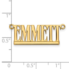 14k Yellow Gold Underlined Name Plate - 7