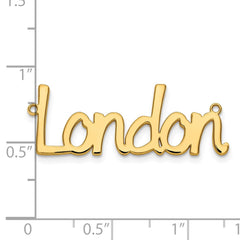 14k Yellow Gold Polished Name Plate - 5