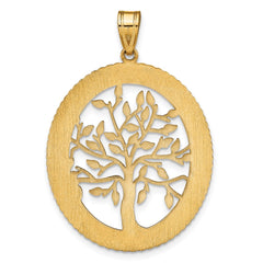 14KY Oval Family Tree Pendant - 2