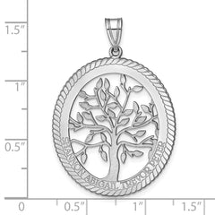 10KW Oval Family Tree Pendant