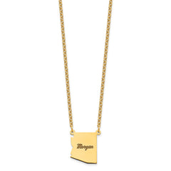 Sterling Silver/Gold-plated Arizona State Necklace