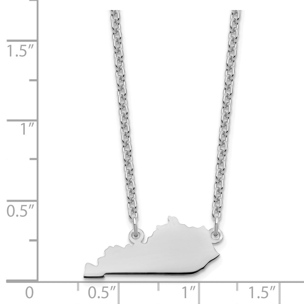 14KW Kentucky State Necklace