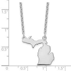 14KW Michigan State Necklace