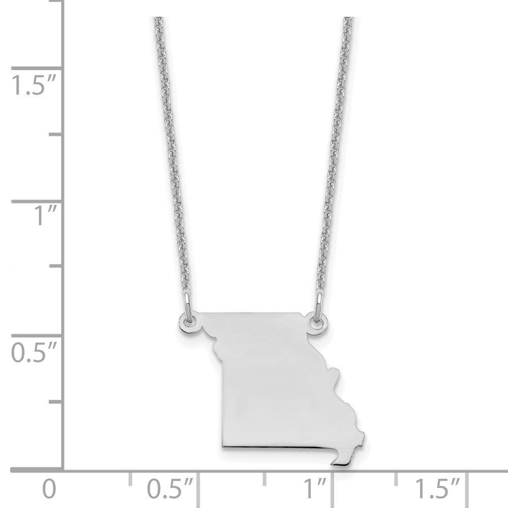 14KW Missouri State Necklace