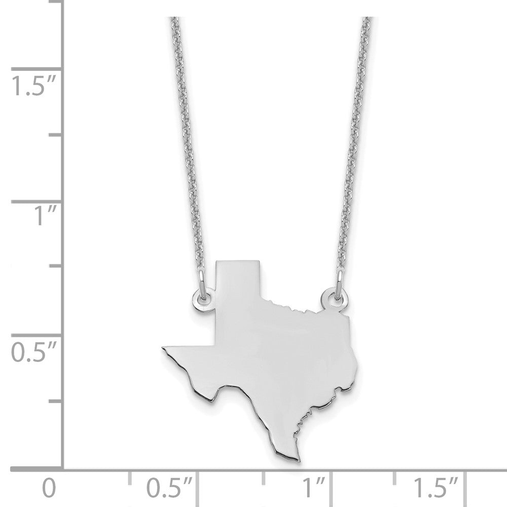 14KW Texas State Necklace