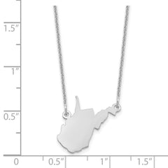 14KW Wisconsin State Necklace