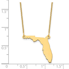 14KY Florida State Necklace