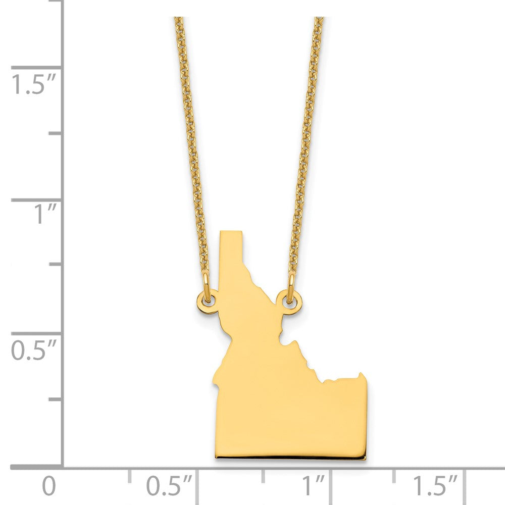 14KY Idaho State Necklace