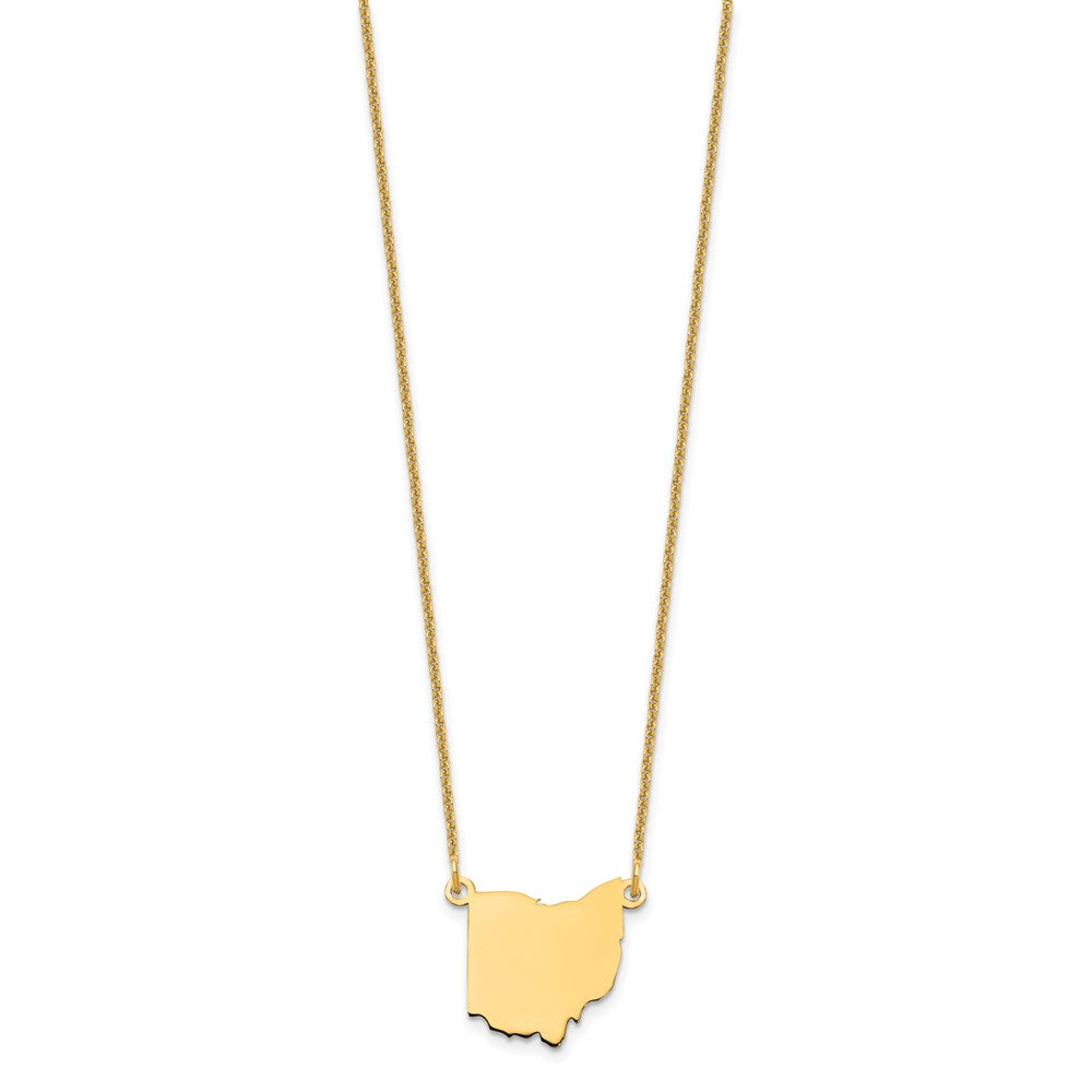 14KY Ohio State Necklace