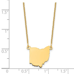 14KY Ohio State Necklace