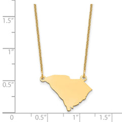 14KY South Carolina State Necklace