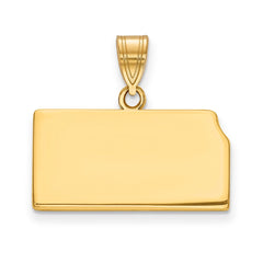 14KY Kansas State Pendant