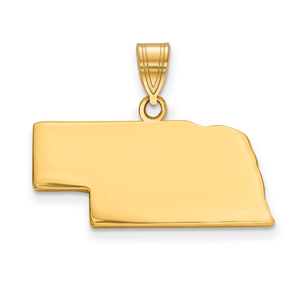 14KY Nebraska State Pendant