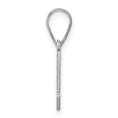 Sterling Silver/Rhodium-plated Maryland State Pendant