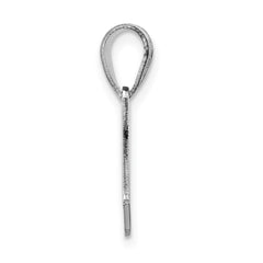 Sterling Silver/Rhodium-plated Washington State Pendant