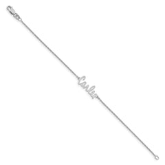 14k White Gold Signature Bracelet