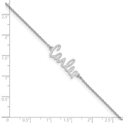 10k White Gold Signature Bracelet