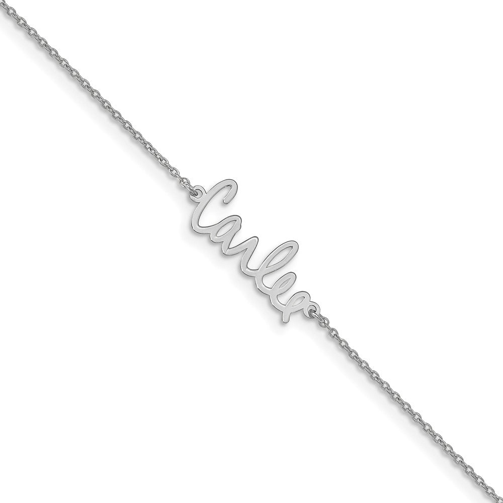 14k White Gold Signature Bracelet