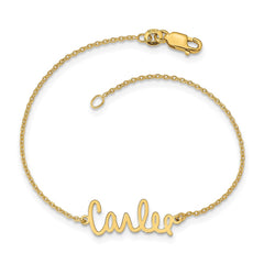 14k Yellow Gold Signature Bracelet