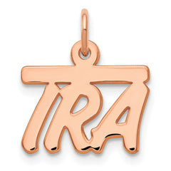 Sterling Silver/Rose-plated Top Bar Name Plate - 2