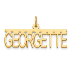 Sterling Silver/Gold-plated Top Br Name Plate