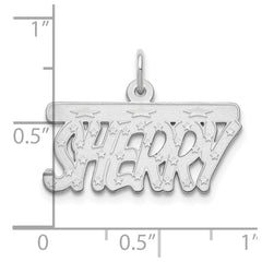 10k White Gold Satin Stars Name Plate