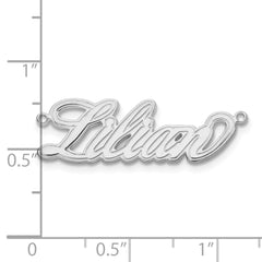 10k White Gold Etched Name Plate - 3