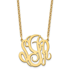 Sterling Silver/Gold-plated Monogram Necklace - 2