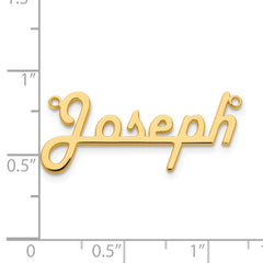 Sterling Silver/Gold-plated Underlined Name Plate - 7
