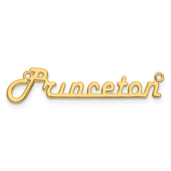 Sterling Silver/Gold-plated Underlined Name Plate - 8