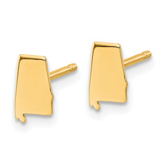 14KY Alabama State Earrings