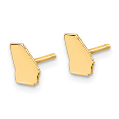 14KY Georgia State Earrings
