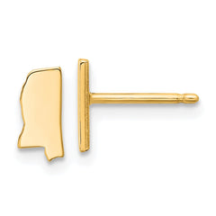 14KY Mississippi State Earrings