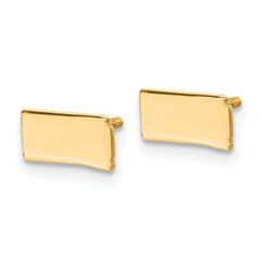 14KY North Dakota State Earrings