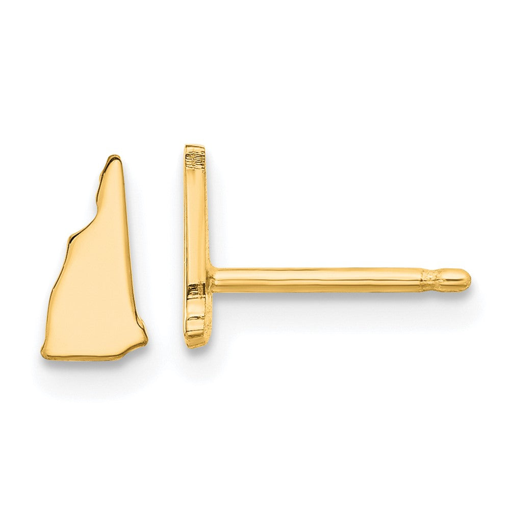 Sterling Silver/Gold-plated New Hampshire State Earrings